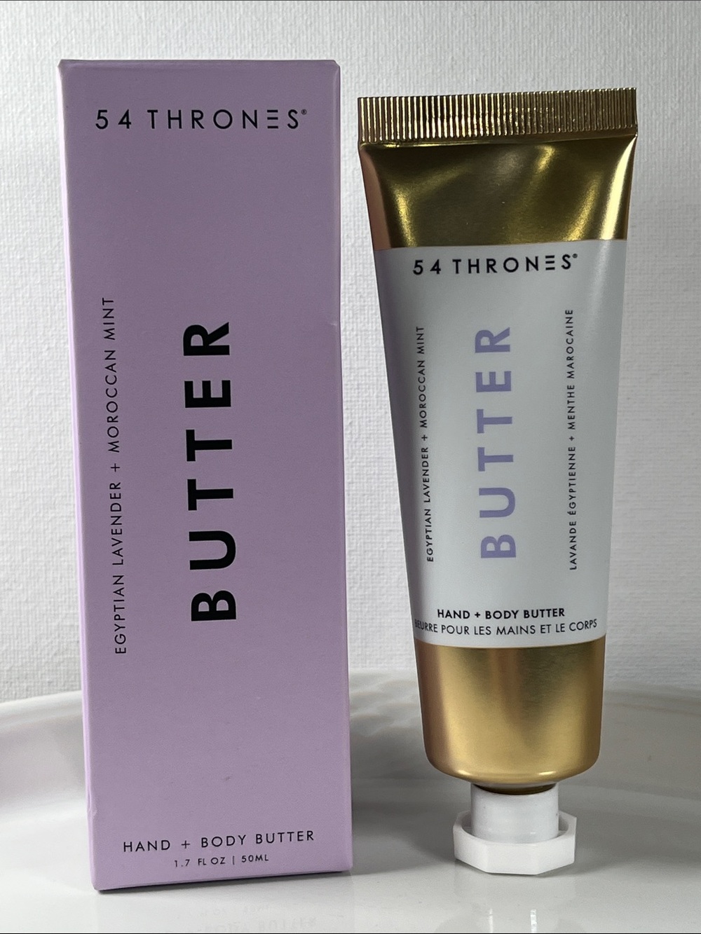 54 Thrones Hand Body Butter Lavender Mint Intensive Dry Skin Treatment